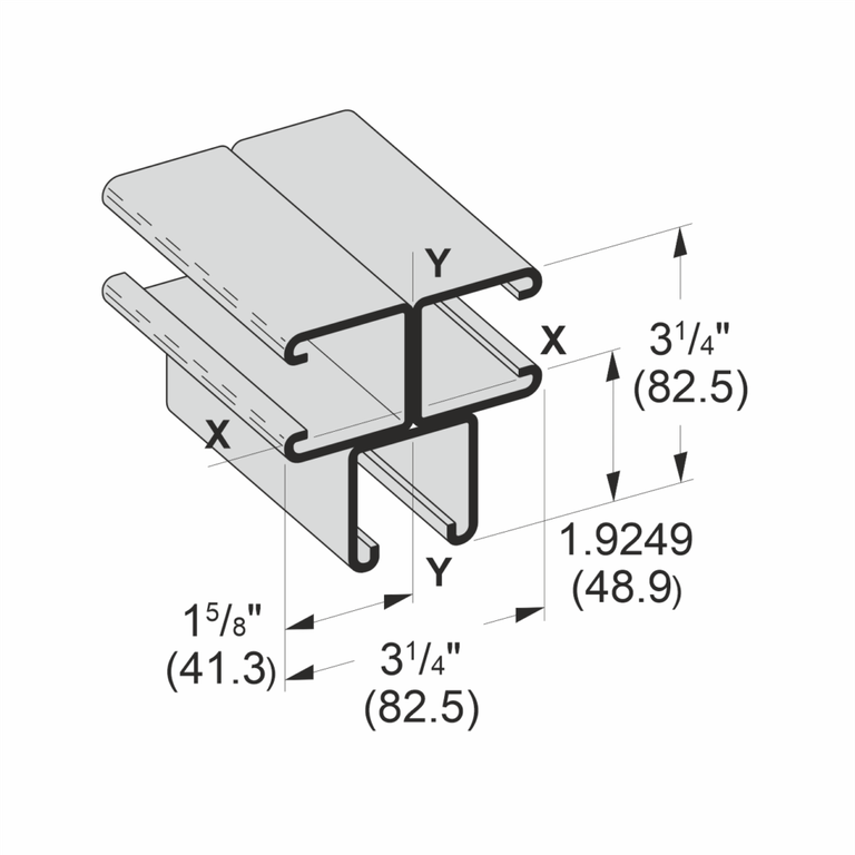 S1B3 Strut Channel Triple Combination – Strut Support Systems
